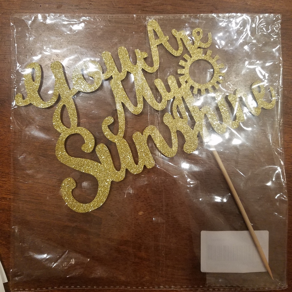 4pc "you are my sunshine" party decor